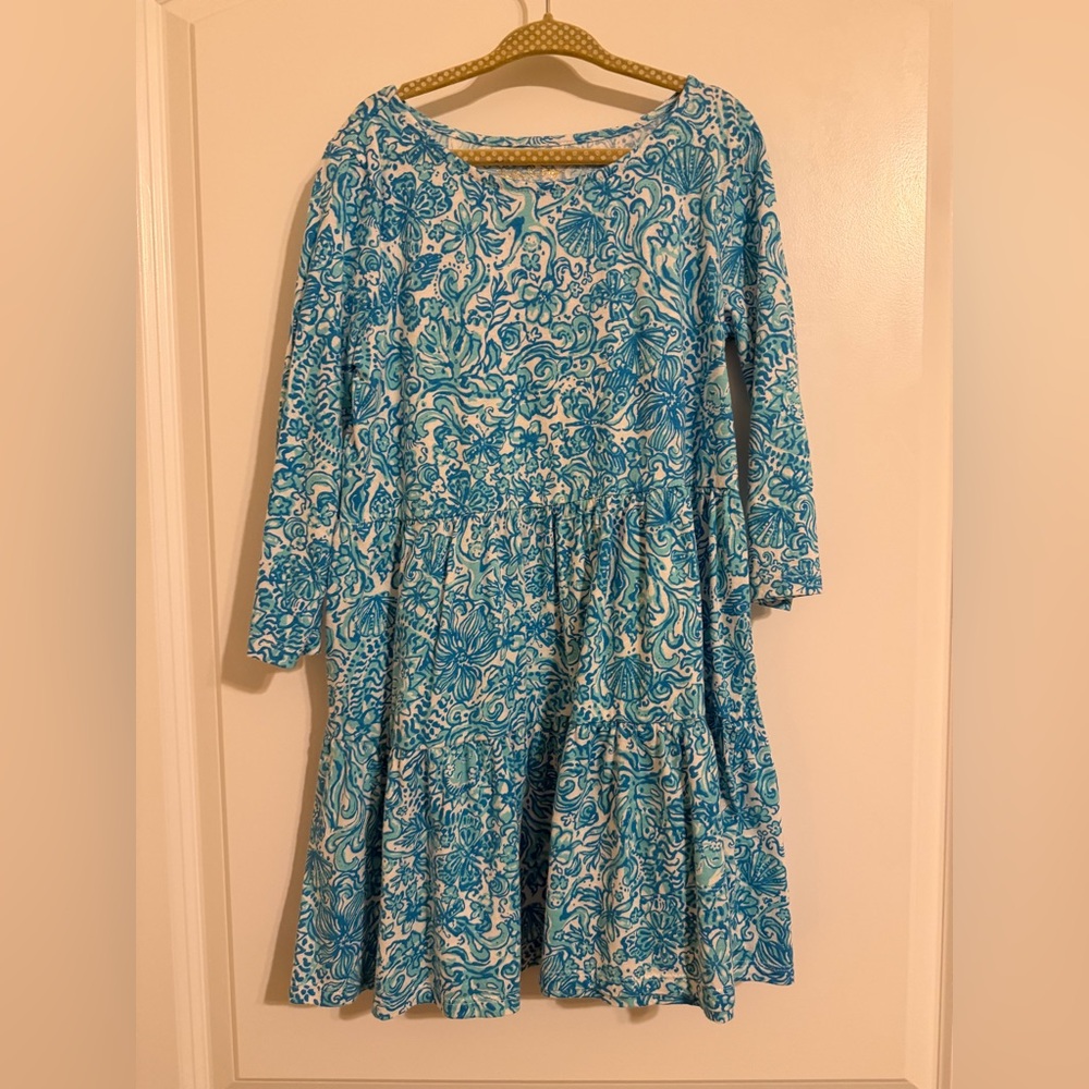 Lilly Pulitzer Blue and White Kids Dress